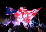 Navijači u fan zoni, Foto: Goran Mehkek/CROPIX