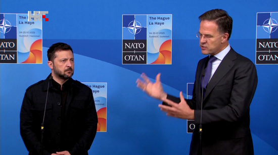 Ukrainian President Volodymyr Zelenskyy and NATO Secretary General Mark Rutte
