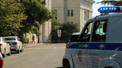 Policija je blokirala ulicu nakon napada na sjedište ruske crnomorske flote u Sevastopolju