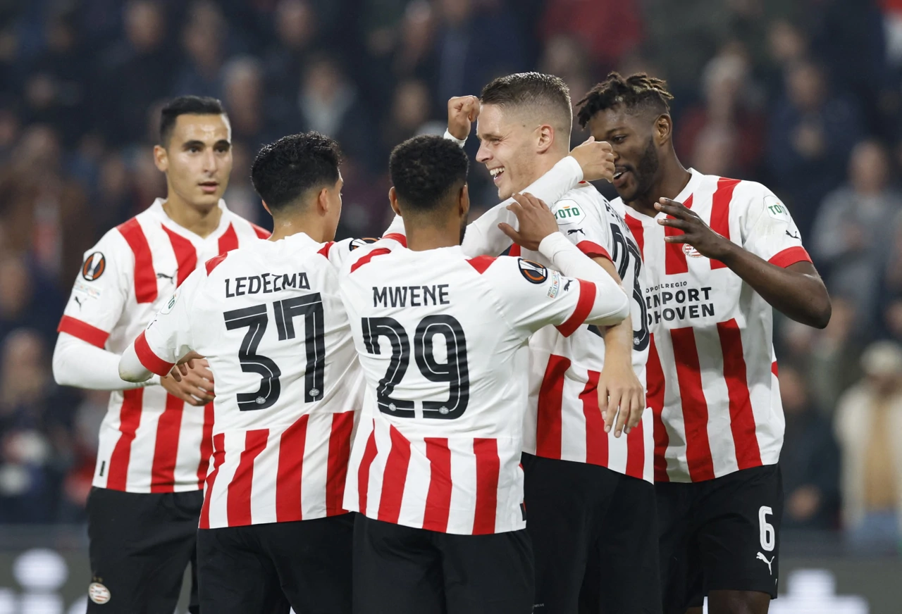 Slavlje nogometaša PSV Eindhovena