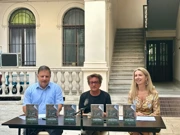 autor knjige Igor Beleš, voditelji Hrvatske samouprave Starog Budima Bekašmeđera, Čarna Kršul i Zoltán Szebenyi-Brindza, Foto: Neda Maretić/GH
