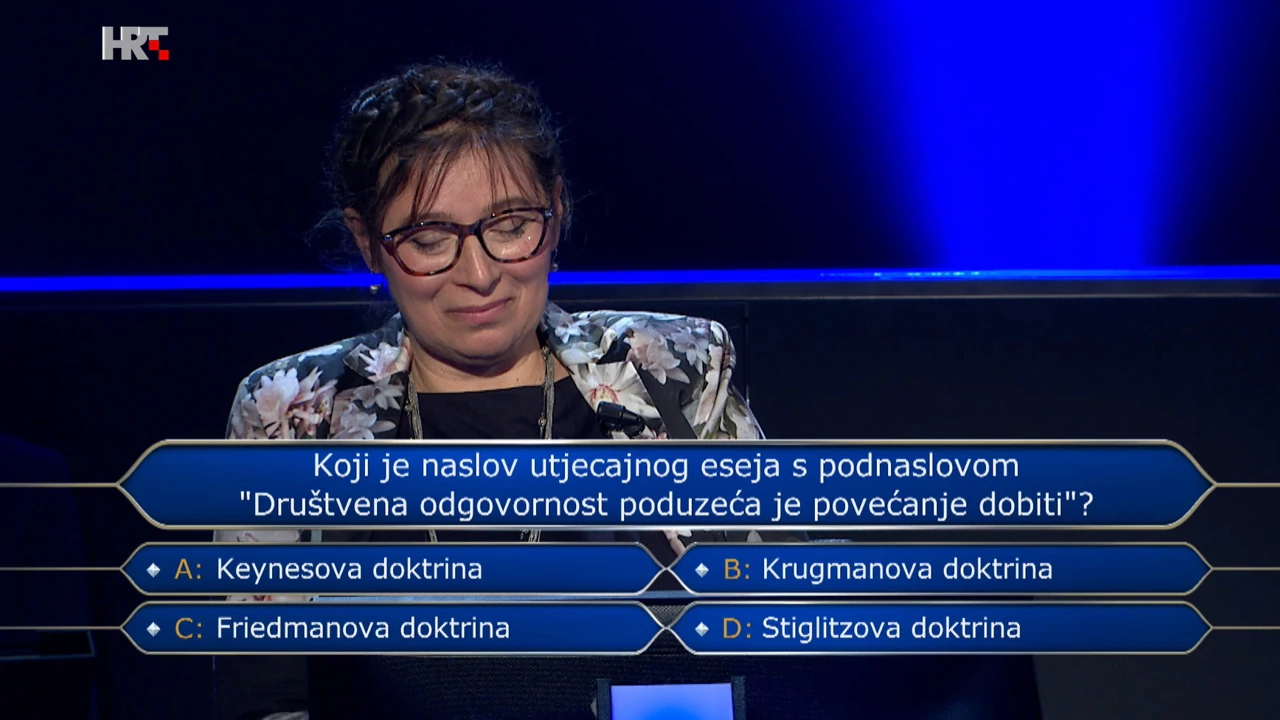 Mila Bečka , Foto: Tko želi biti milijunaš?/HRT