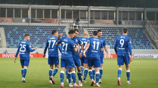 Slavlje igrača Dinama u 2. kolu Europske lige