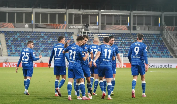Slavlje igrača Dinama u 2. kolu Europske lige