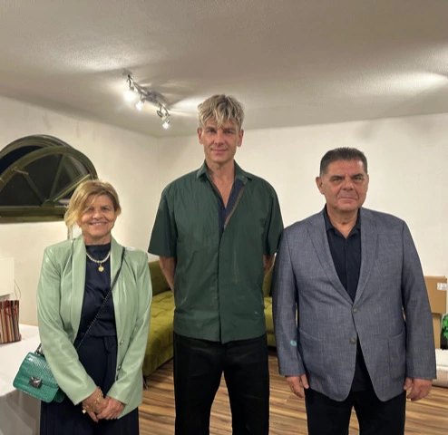 diplomatska savjetnica Marina Sikora, hrvatski veleposlanik dr.sc. Mladen Andrlić, pijanist Maksim Mrvica, Foto: Maretić//