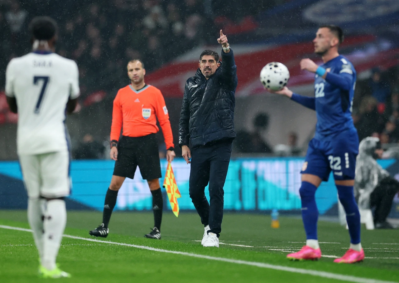 Veljko Paunović na utakmici Engleska - Srbija