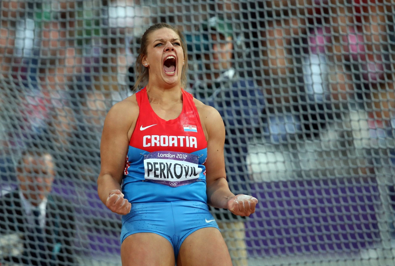 Sandra Perković u Londonu 2012.