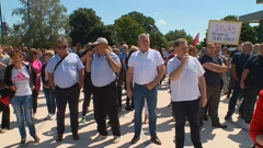 Prosvjed ispred Ministarstva prometa, Foto: HTV/HRT