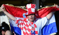 Hrvatski navijač u Splitu, Foto: Nikola Vilić/CROPIX