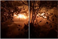 Požar kod Zrća, Foto: DVD Novalja/screenshot