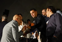 Bivši trener Barcelone Xavi na Iniestinom oproštaju, Foto: Albert Gea/REUTERS