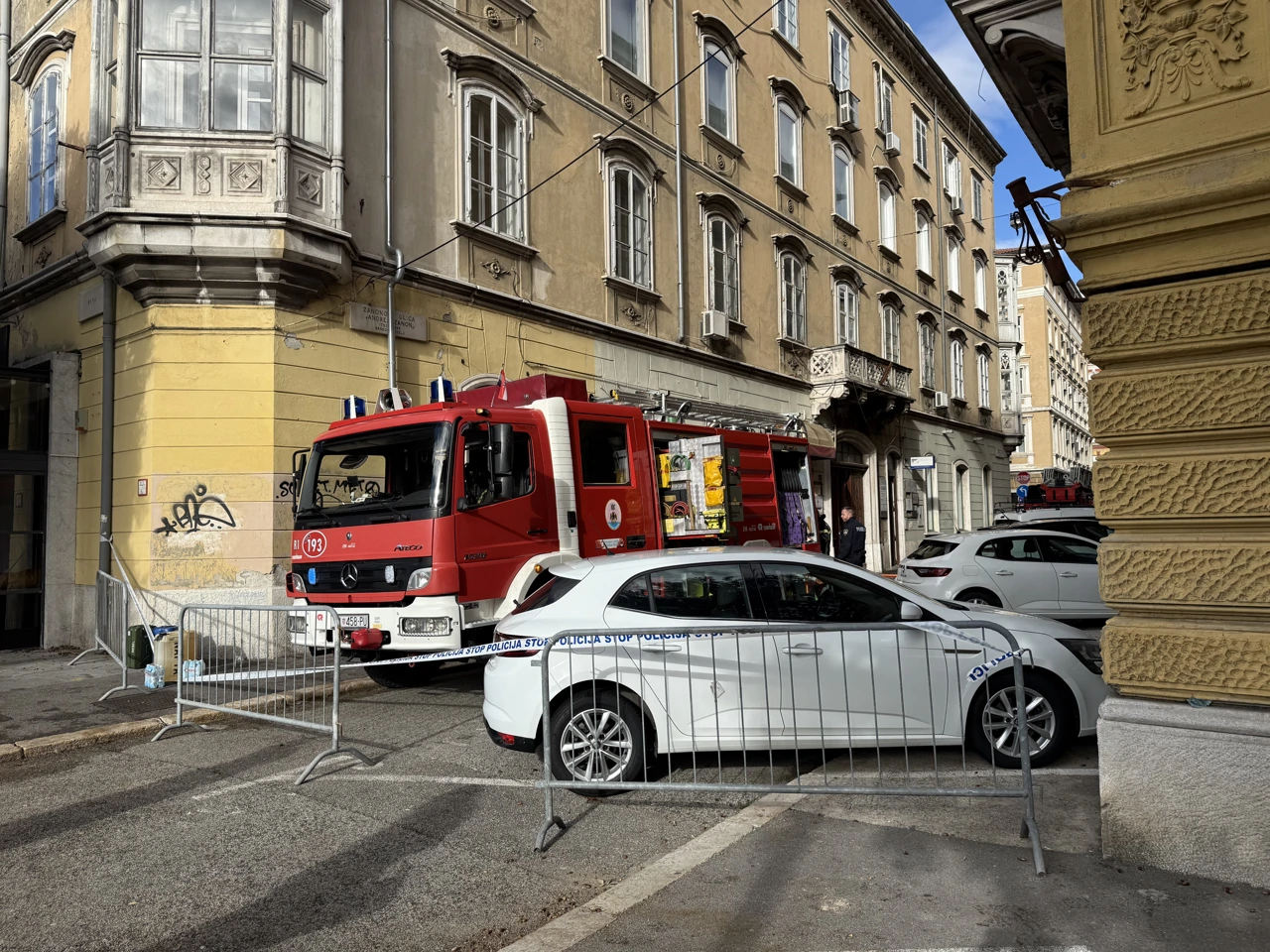 Požar u Zanonovoj ulici u Rijeci, Foto: Vedrana Lisica Pavlović/Radio Rijeka
