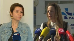 Mirela Čavajda i odvjetnica Vanja Jurić 