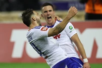 Slavlje nakon pogotka Šege Osijeku, Foto: Vojko Basic/CROPIX