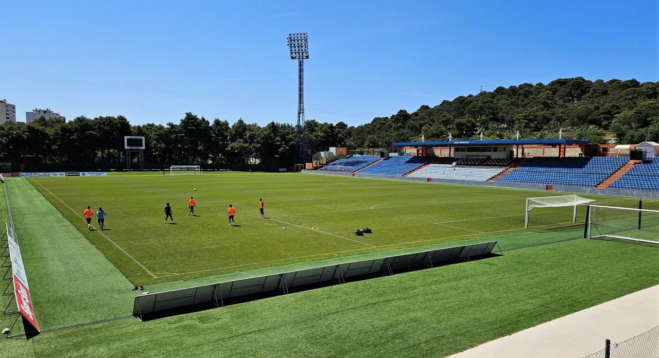 Trening nogomrtaša HNK Šibenika na stadionu Šubićevac
