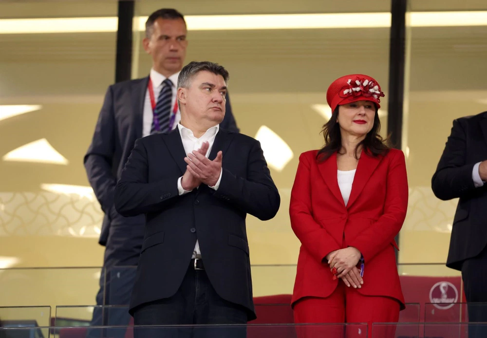 Predsjednik Milanović sa suprugom Sanjom na susretu Hrvatske i Belgije