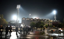 Jake snage ispred podgoričkog stadiona, Foto: Stefan Ivanovic/PIXSELL