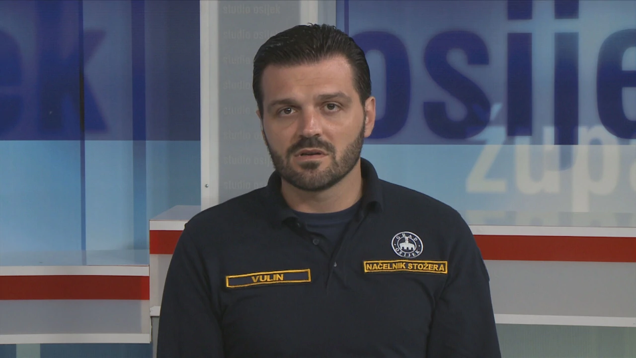 Dragan Vulin, načelnik Stožera civilne zaštite Osijeka, Foto: HTV/HRT