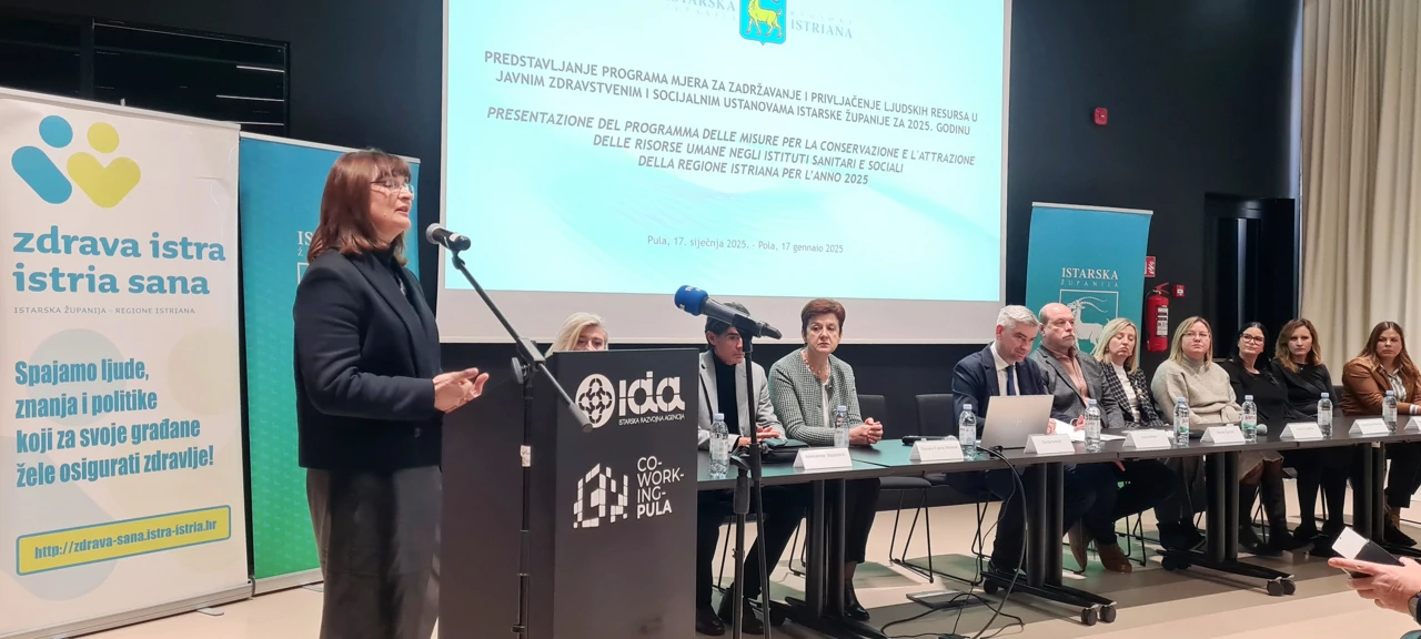 Predstavnici zdravstvenog i socijalnog sektora Istre; pročelnica Gordana Antić