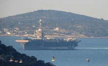 Američki nosač Harry S. Truman pred Splitom, Foto: Ivo Čagalj/PIXSELL