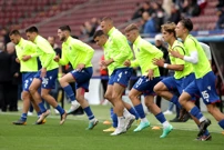 Zagrijavanje igrača Hajduka, Foto: Luka Stanzl/PIXSELL