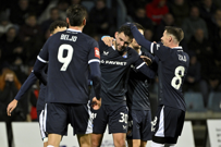 Slavlje nakon gola Topića u Karlovcu, Foto: Damir Krajac/CROPIX