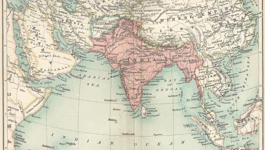 Karta britanske Indija 1909. godine