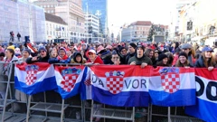 Navijači na Trgu bana Jelačića