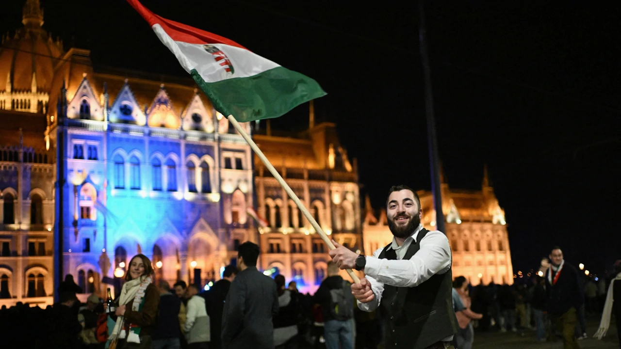 Mađarska slavi pad Viktora Orbana, Foto: Elisabeth Mandl/Reuters