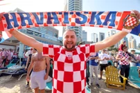 Hrvatski navijači u Dohi podižu atmosferu , Foto: Igor Kralj /PIXSELL