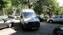 Dovođenje uhićenih u aferi Geodezija na ispitivanje 