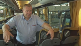 Ivan Žunić u autubusu u kojem je pronašao novac