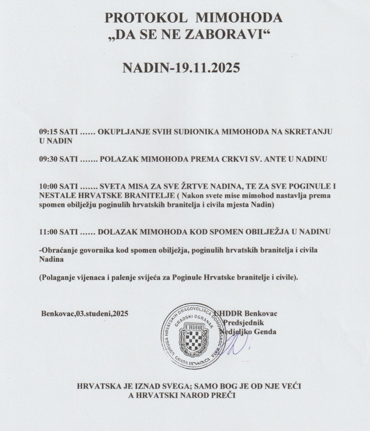 program obilježavanja