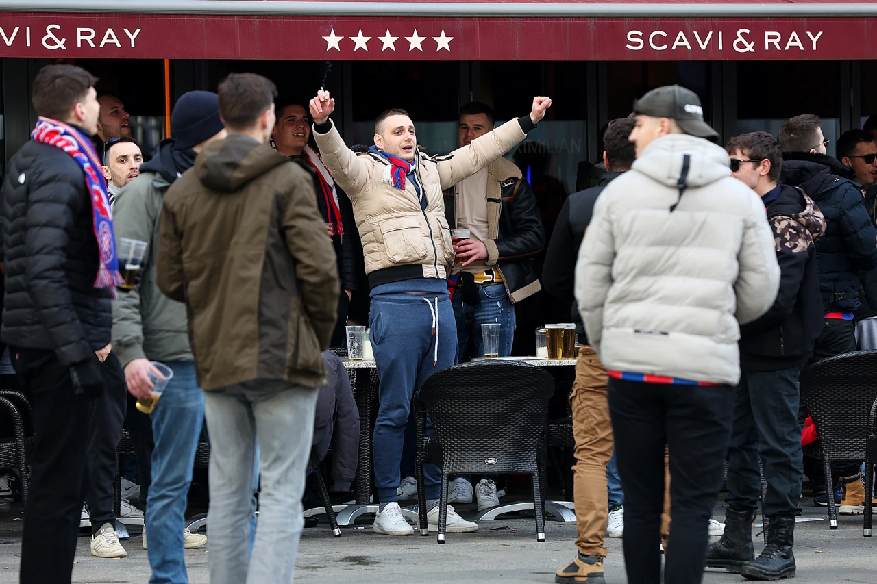 Navijači Hajduka u Dortmundu, Foto: Goran Stanzl/PIXSELL