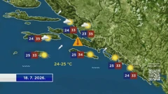 Vremenska prognoza, Foto: HTV/HRT