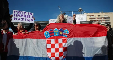 Prosvjedna povorka protiv fašizma u Zadru