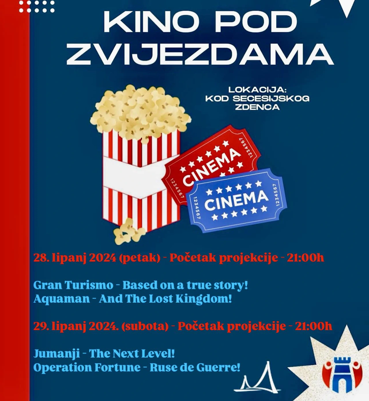Kino pod zvijezdama uz secesijski zdenac