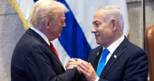 Donald Trump i Benjamin Netanyahu u Knessetu