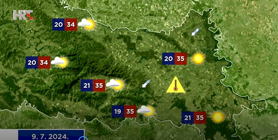 Vremenska prognoza, Foto: Dnevnik/HRT