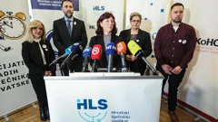 Predstavnici Hrvatskog liječničkog sindikata, arhivska fotografija