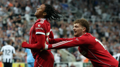 Slavlje nakon pobjedničkog pogotka Liverpoola