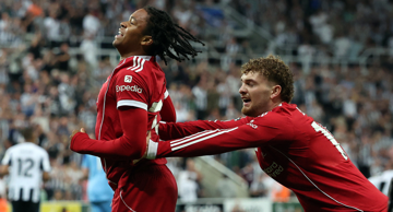 Slavlje nakon pobjedničkog pogotka Liverpoola