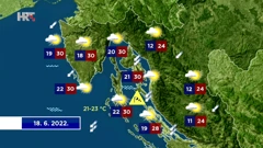 Vremenska prognoza, Foto: HTV/HRT