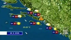 Vremenska prognoza, Foto: HTV/HRT