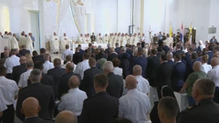 Sveta misa u Crkvi Gospe Velikog Hrvatskog Krsnog zavjeta, Foto: HTV/HRT