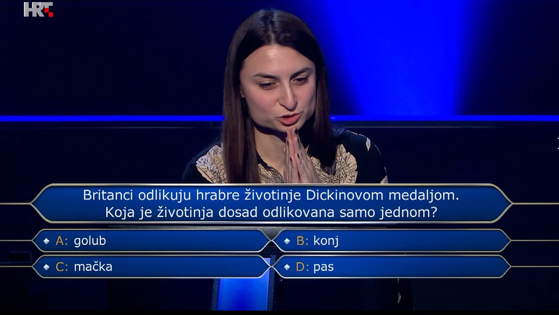 Ema Babić, Foto: Tko želi biti milijunaš?/HRT