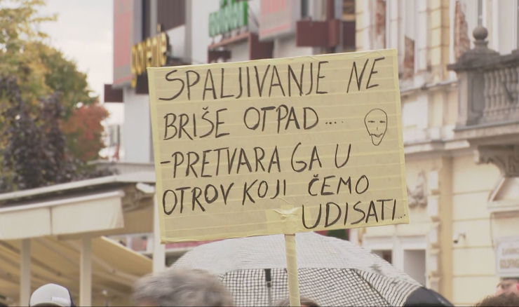 Prosvjed u Našicama protiv spaljivanja otpada iz Gospića, Nexe tvrdi da je neopasan