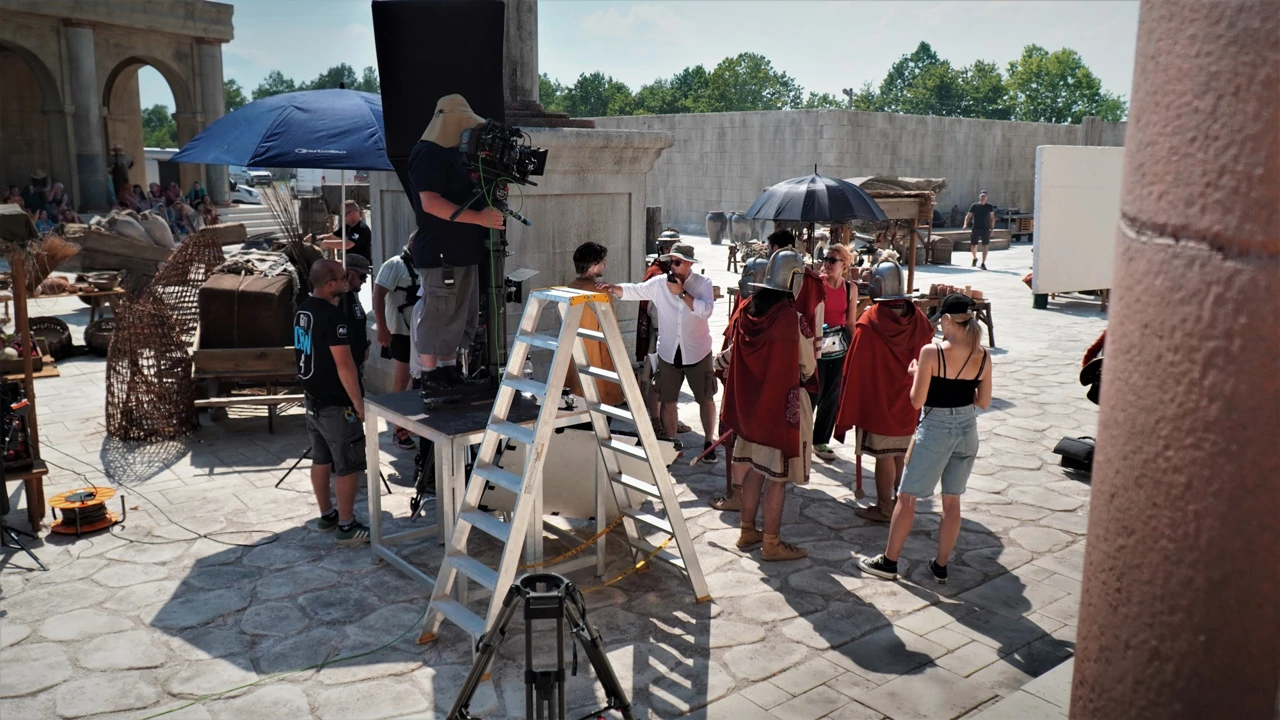 Sa snimanja igranog filma "Dioklecijan" 