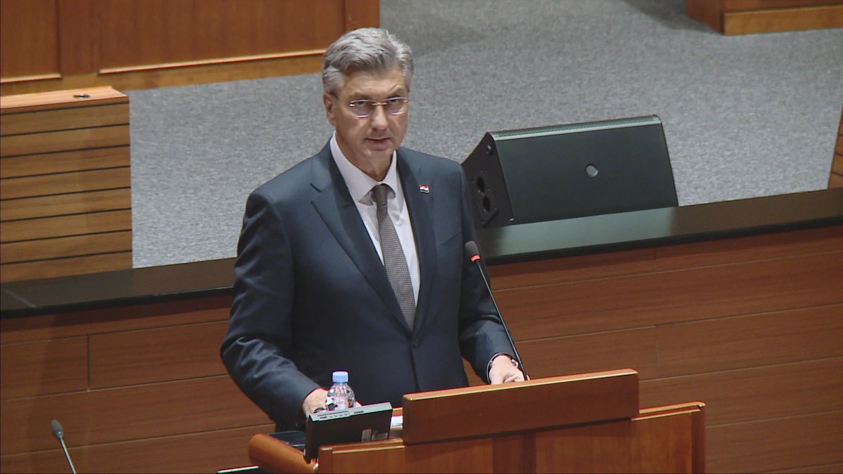 Predsjednik Vlade Andrej Plenković u Hrvatskom saboru