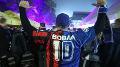 Navijači uoči Dinamo - Milan
